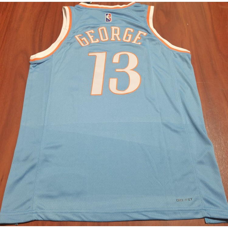 Maglia NBA 13 George Clippers 21-22 75th anniversary Blu