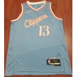 Maglia NBA 13 George Clippers 21-22 75th anniversary Blu