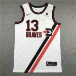 Maglia NBA 13 George Clippers Retro Bianco Ricamato