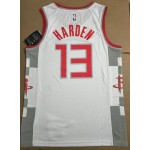 Maglia NBA 13 Harden Rockets 19-20 City Bianco Stampato