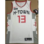 Maglia NBA 13 Harden Rockets 19-20 City Bianco Stampato