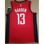 Maglia NBA 13 Harden Rockets 2019 Rosso Stampato