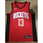 Maglia NBA 13 Harden Rockets 2019 Rosso Stampato