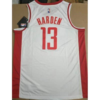 Maglia NBA 13 Harden Rockets 2019 Bianco Stampato