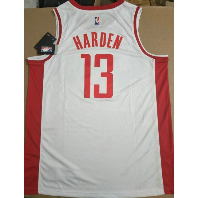 Maglia NBA 13 Harden Rockets 2019 Bianco Stampato