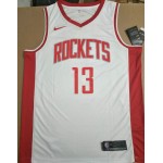 Maglia NBA 13 Harden Rockets 2019 Bianco Stampato