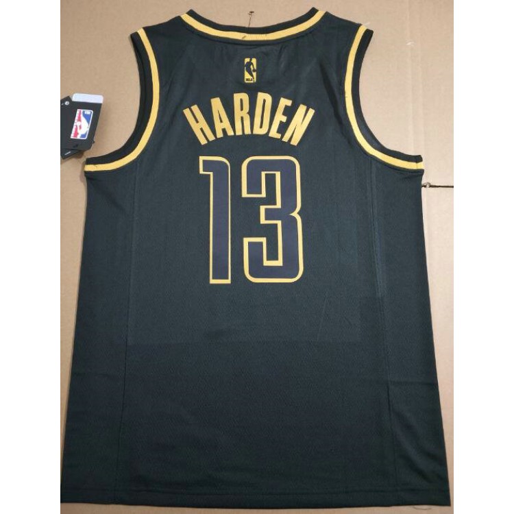 Maglia NBA 13 Harden Rockets Golden Edition Stampato