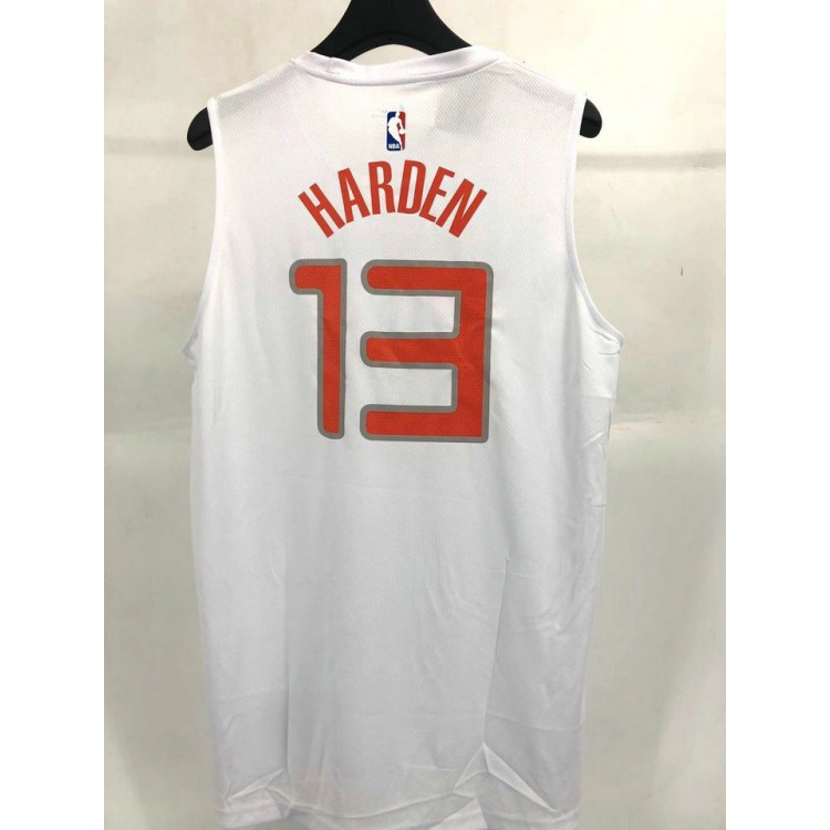 Maglia NBA 13 Harden Rockets Bianco