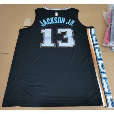 Maglia NBA 13 Jackson Jr. Grizzlies 22-23 city Nero Stampato