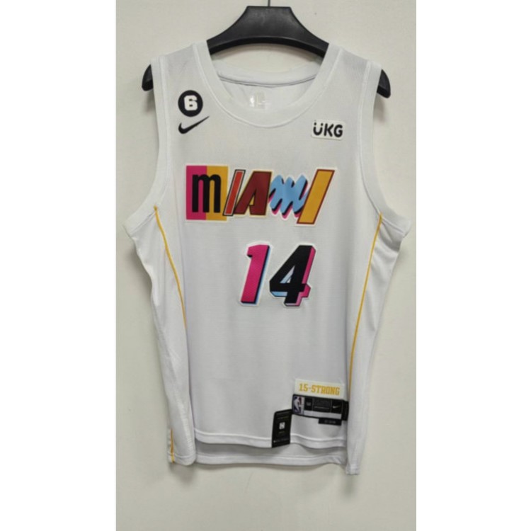 Maglia #14 Herro Miami Heat 22-23 city Bianco Ricamato