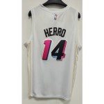 Maglia #14 Herro Miami Heat 22-23 city Bianco Ricamato