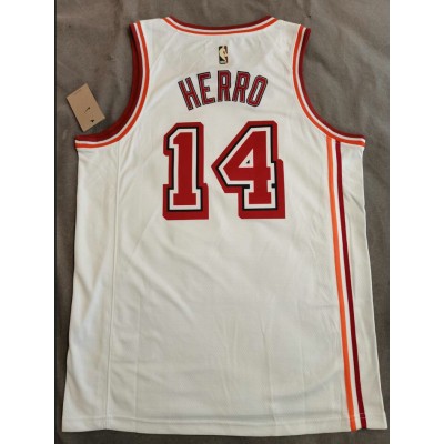 Maglia #14 Herro Miami heat 22-23 Vintage Bianco Stampato