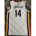 Maglia NBA 14 Ingram Pelicans 21-22 city Bianco