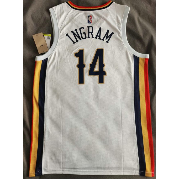 Maglia NBA 14 Ingram Pelicans 21-22 city Bianco