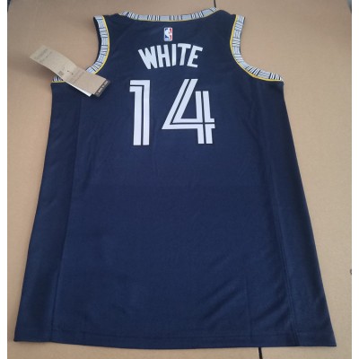 Maglia NBA 14 Jack Bianco Grizzlies 21-22 city Blu