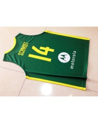 14 Schmidt 2019 FIBA Basketball World Cup Brazil Team Maglia Verde Uomo