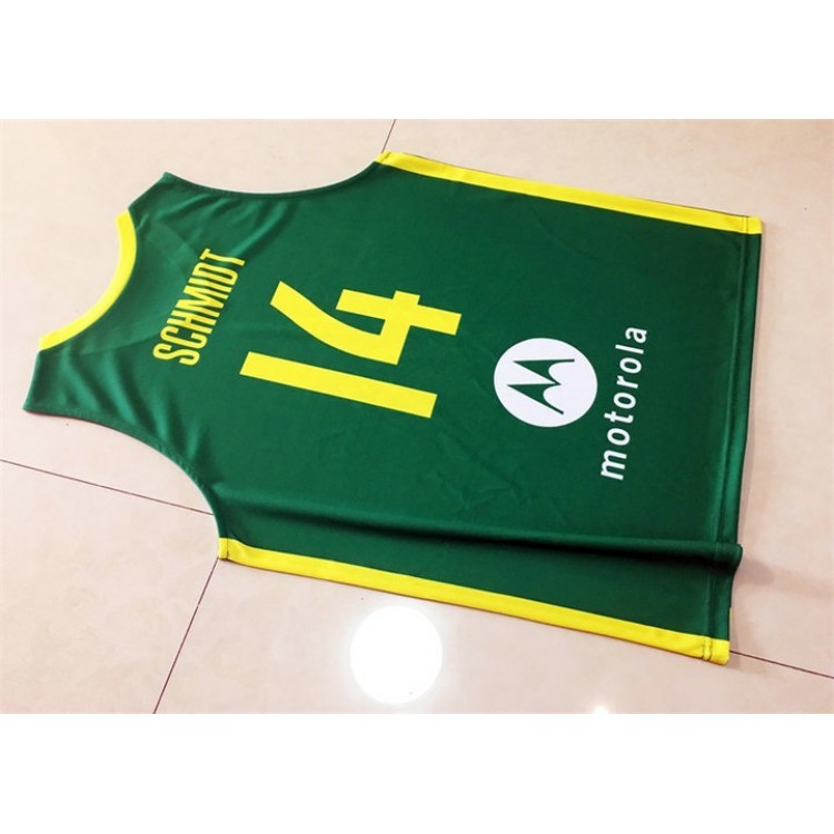 14 Schmidt 2019 FIBA Basketball World Cup Brazil Team Maglia Verde Uomo