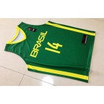 14 Schmidt 2019 FIBA Basketball World Cup Brazil Team Maglia Verde Uomo