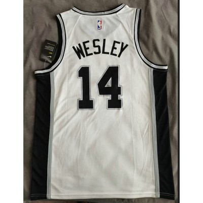 Maglia NBA 14 Wesley Spurs Bianco