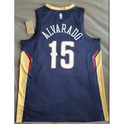 Maglia NBA 15 Alvarado New Orleans Pelicans Blu