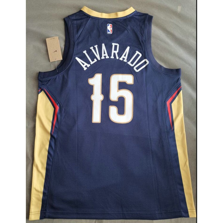 Maglia NBA 15 Alvarado New Orleans Pelicans Blu