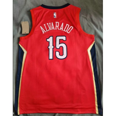 Maglia NBA 15 Alvarado New Orleans Pelicans Rosso