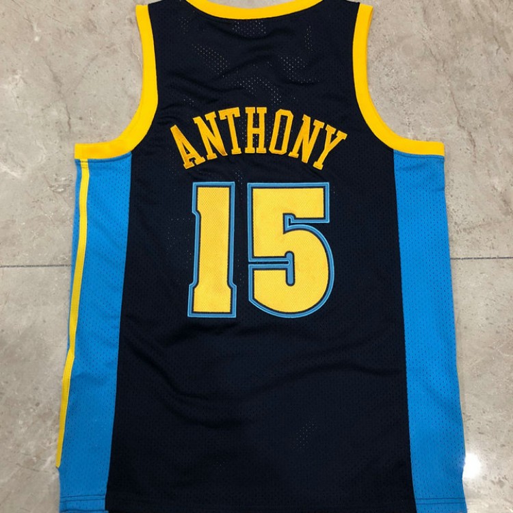 Maglia NBA 15 Anthony Nuggets 2006-07 Autentico Blu