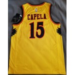 Maglia NBA 15 Capela Atlanta Hawks 21-22 City Giallo Stampato