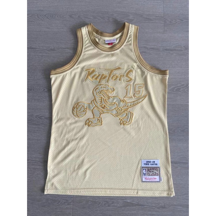 Maglia #15 Carter Raptors 1998-99 Autentico Oro