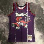 Maglia #15 Carter Raptors 1998-99 Vintage Viola Stampato