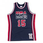 Maglia 15 Johnson 1992 USA Blu Navy Stampato