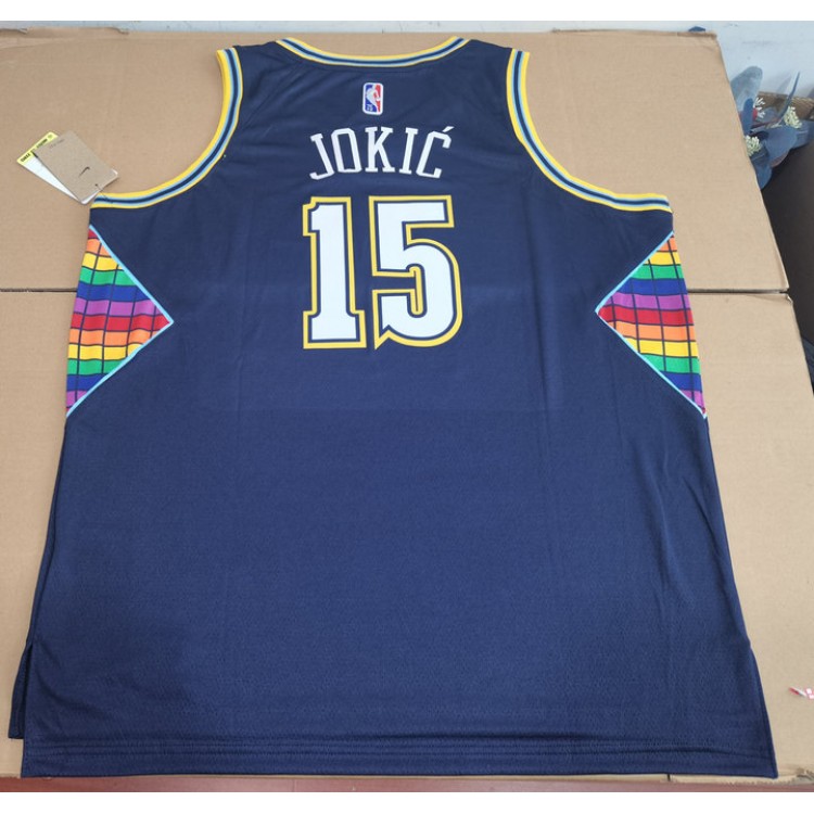 Maglia NBA 15 Jokic Denver Nuggets 21-22 city