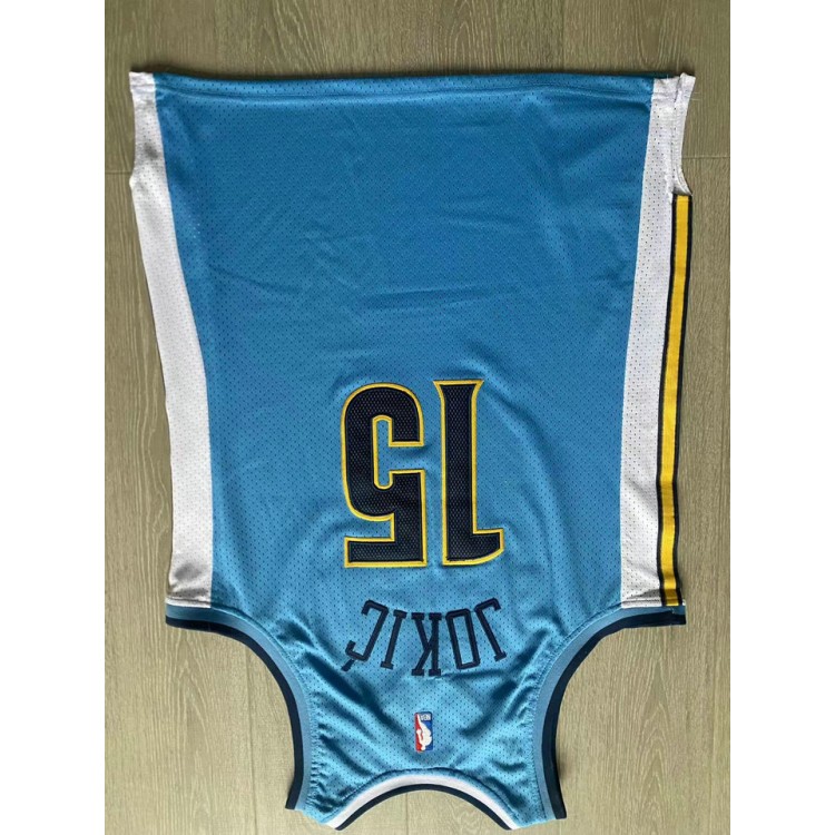 Maglia NBA 15 Jokic Nuggets 2016-17 throwback Autentico Blu