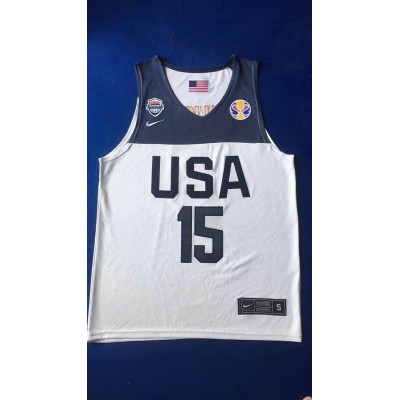 Maglia 15 Walker 2019 fiba Bianco