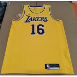 Maglia NBA 16 Gasol Lakers Giallo