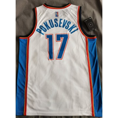 Maglia NBA 17 Pokusevski OKC Thunder 19-20 Blu