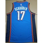 Maglia NBA 17 Schroder OkC Thunder 19-20 Season Blu Stampato