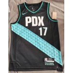 Maglia NBA 17 Sharpe Blazers 22-23 city Stampato