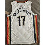 Maglia NBA 17 Valanciunas New Orleans Pelicans 21-22 city Bianco