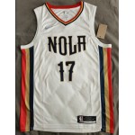 Maglia NBA 17 Valanciunas New Orleans Pelicans 21-22 city Bianco