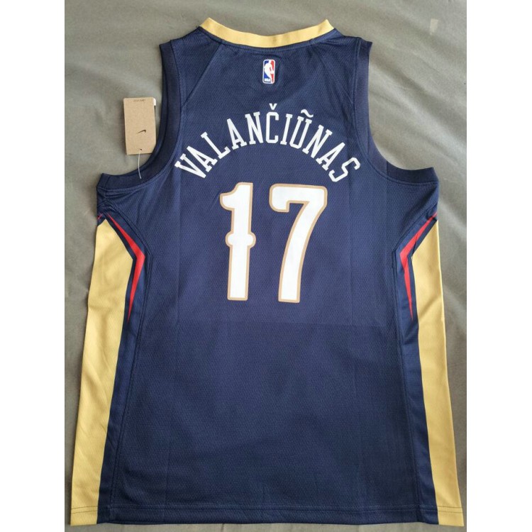 Maglia NBA 17 Valanciunas New Orleans Pelicans Blu