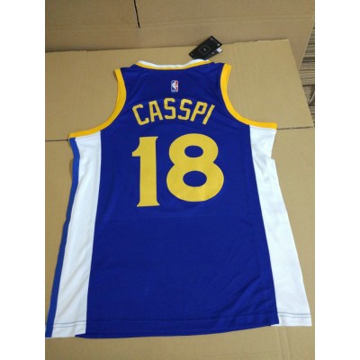 Maglia 18 Omri Casspi Warriors 2017-18 Season Blu