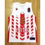 Maglia 18 Scholes Rosso Star Belgrade Basketball Rosso E Bianco stripes Uomo