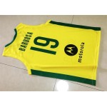 19 Leandro Barbosa Brazil Team 2019 FIBA Basketball World Cup Giallo Maglia Uomo