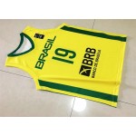 19 Leandro Barbosa Brazil Team 2019 FIBA Basketball World Cup Giallo Maglia Uomo