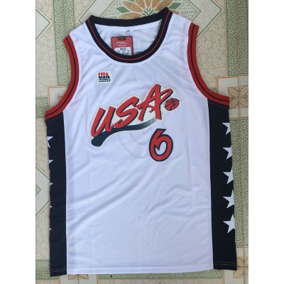 Maglia 1996 Hardaway 6 Atlanta Olympic Bianco