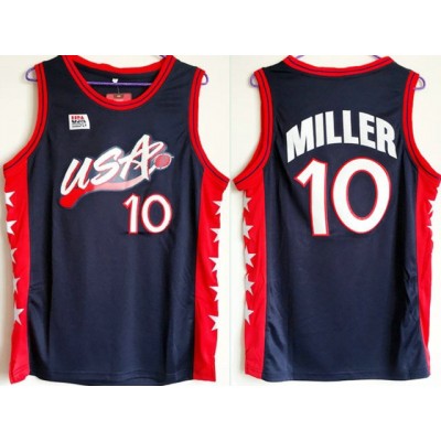 Maglia 1996 Miller 10 Atlanta Olympic Blu