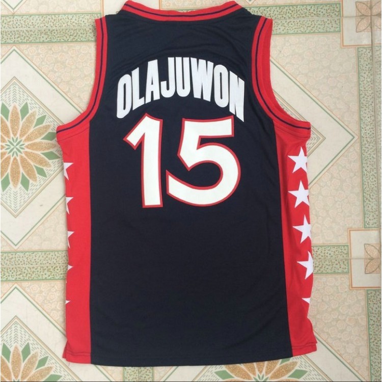 Maglia NBA 1996 Olajuwon 15 Atlanta Olympic