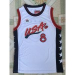 Maglia 1996 Pippen 8 Atlanta Olympic Bianco