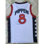 Maglia 1996 Pippen 8 Atlanta Olympic Bianco